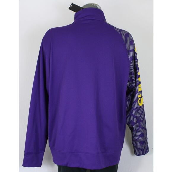 NWT Minnesota Vikings Majestic Therma Base Sleeve Spell Out Athletic Jacket XL - Picture 4 of 6